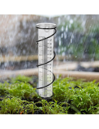 Pluviómetro Exterior Veemoon 21cm Precisión Profesional