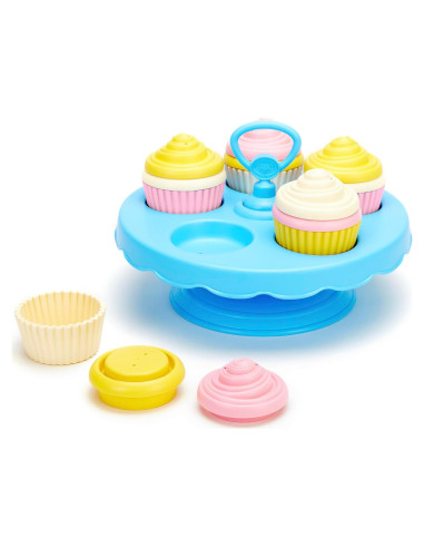 Juego de Cupcakes Green Toys - 16 Piezas para Niños