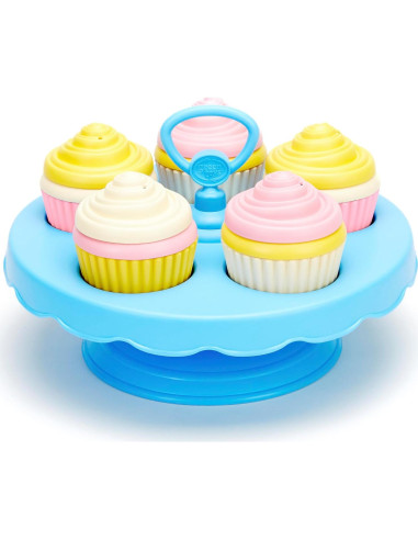 Juego de Cupcakes Green Toys - 16 Piezas para Niños