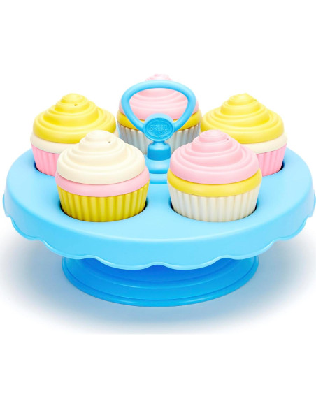 Juego de Cupcakes Green Toys - 16 Piezas para Niños