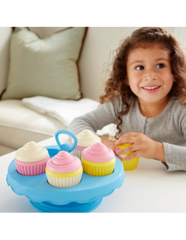 Juego de Cupcakes Green Toys - 16 Piezas para Niños