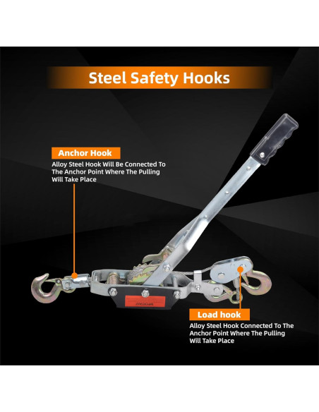 Come Along Puller Higehio 5 Ton Doble Engranaje 3m Cable