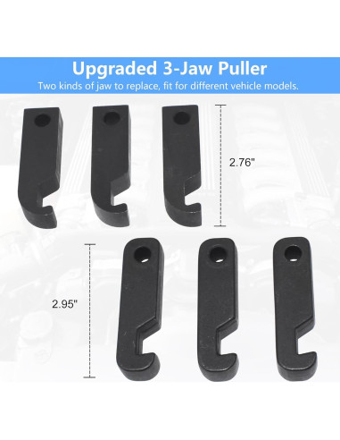 Extractor de Polea Amortiguador Yuesstloo 3 Garras 2.28 kg