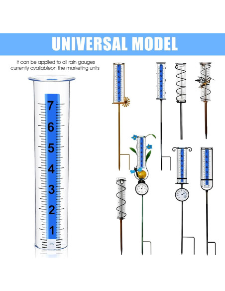 Juego de Reemplazo Medidor de Lluvia YBEATY con Cepillo