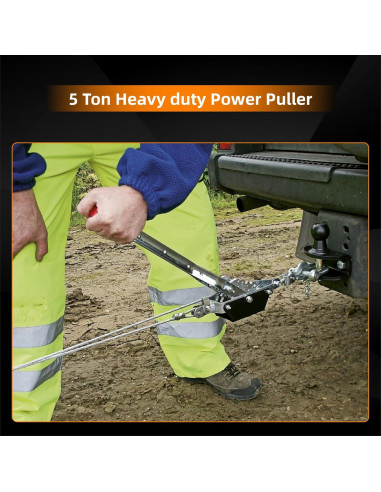 Come Along Puller Higehio 5 Ton Doble Engranaje 3m Cable