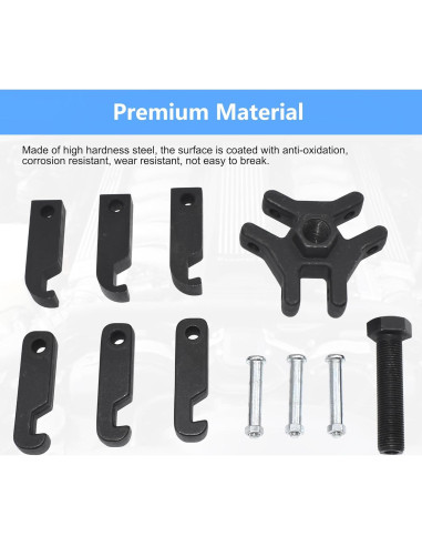 Extractor de Polea Amortiguador Yuesstloo 3 Garras 2.28 kg