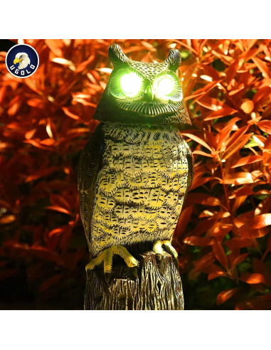 Búho Solar Decorativo Ugold con Detección de Movimiento 42.9 cm