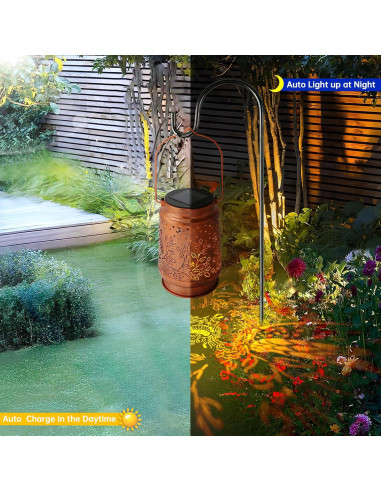 Linterna Solar Colgante YWYELED Impermeable 10.8x16.5cm