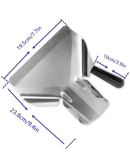 Cuchara de Palomitas de Acero Inoxidable Millie 23.9x19.6cm