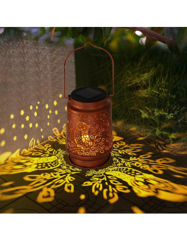 Linterna Solar Colgante YWYELED Impermeable 10.8x16.5cm