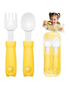 Utensilios para Niños Deinyi Amarillo - Cucharas y Tenedores 11.94 cm