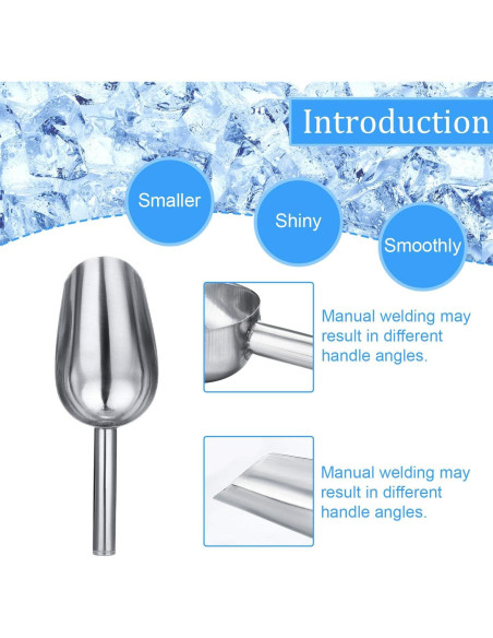 3 Cucharones de Acero Inoxidable Mudder 170g para Cocina