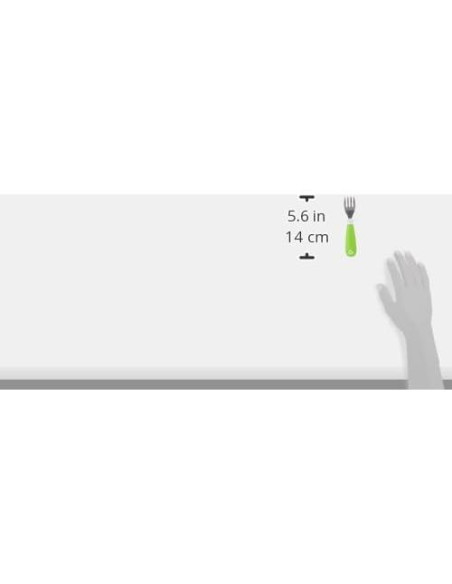 Juego de Tenedor y Cuchara para Niños Munchkin Raise Verde