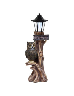 Estatua de Bienvenida Búho Solar LED Ebros Gift 51.4 cm