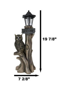 Estatua de Bienvenida Búho Solar LED Ebros Gift 51.4 cm 2
