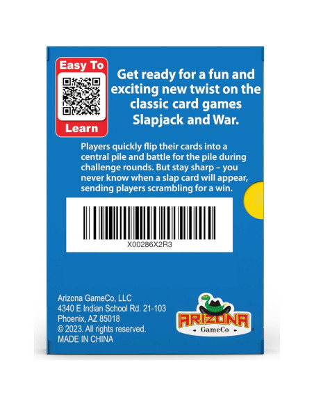 Juego de cartas Smack It! Arizona GameCo para niños 6-12 años