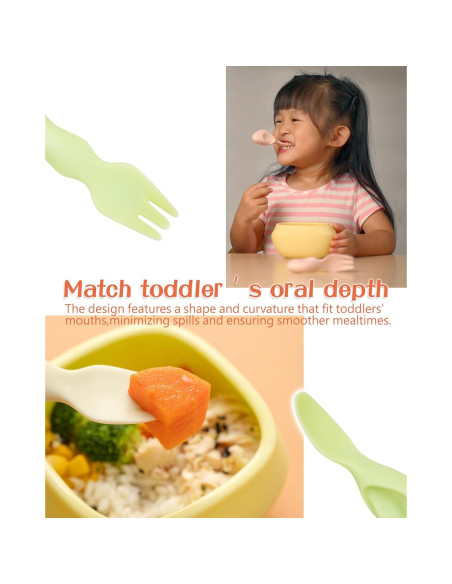 Juego de Utensilios Ergonómicos Tiny Genius para Bebés 1-4 Años