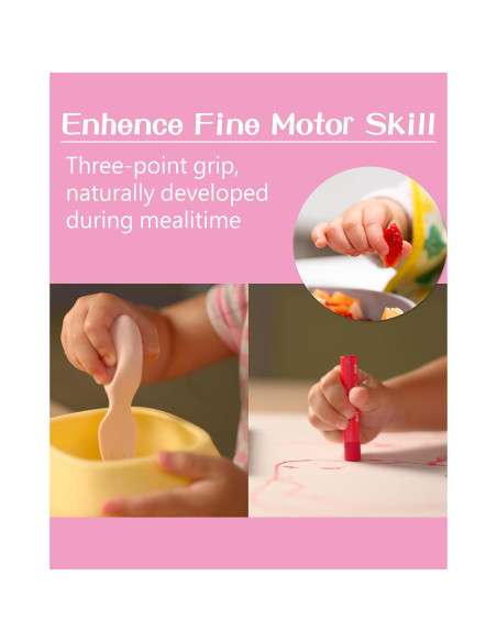 Juego de Utensilios Ergonómicos Tiny Genius para Bebés 1-4 Años