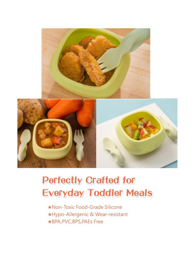 Juego de Utensilios Ergonómicos Tiny Genius para Bebés 1-4 Años