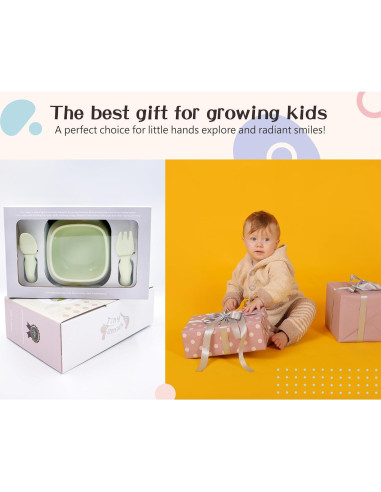 Juego de Utensilios Ergonómicos Tiny Genius para Bebés 1-4 Años