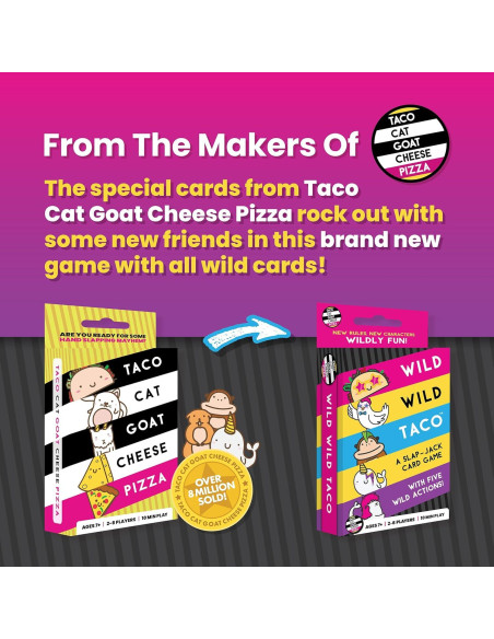 Juego de Cartas Taco Salvaje - Diversión Familiar para 2-8 Jugadores