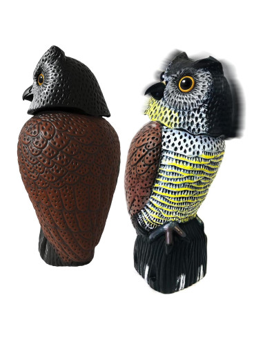 Estatua Espantapájaros Búho GiftExpress 40.6 cm Rotativa