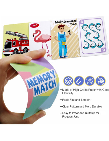 Juegos de Cartas Clásicos Floatlive - 4 Barajas para Niños