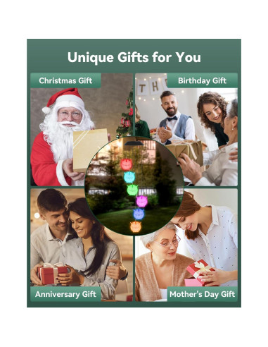 Campanas de Viento Solares DOUBLEZHE Búho LED para Jardín