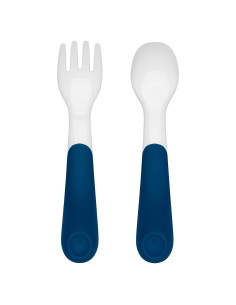 Set de Entrenamiento OXO Tot Tenedor y Cuchara con Estuche
