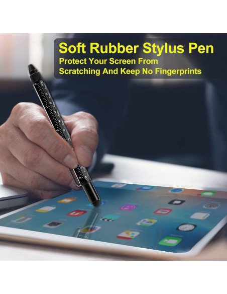 Bolígrafo Multiherramienta VIBELITE 9 en 1 con LED Negro