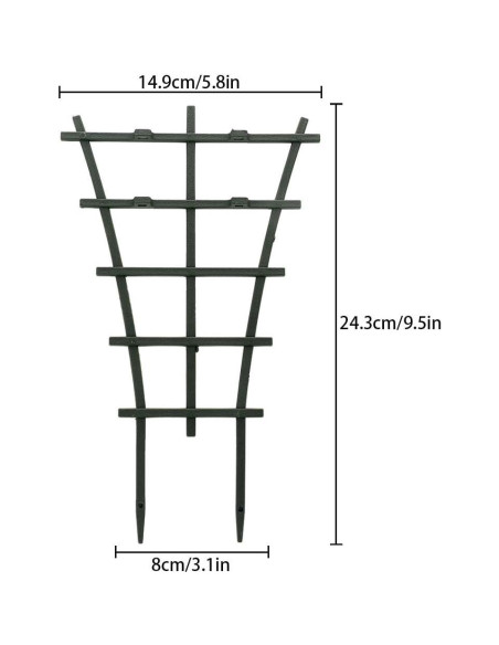 Soportes de Enrejado GWOKWAI 6 Piezas para Plantas Trepadoras