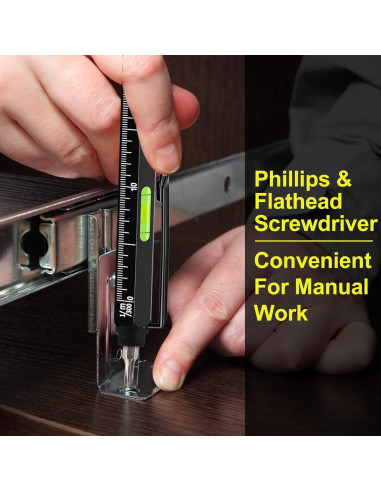 Bolígrafo Multiherramienta VIBELITE 9 en 1 con LED Negro