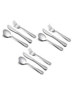 Set de Cubiertos para Niños HaWare 9 Piezas Acero Inoxidable