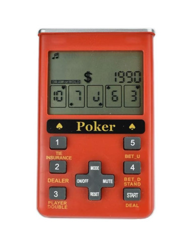 Juego de Póker Electrónico de Mano 7 en 1 LIKE G880