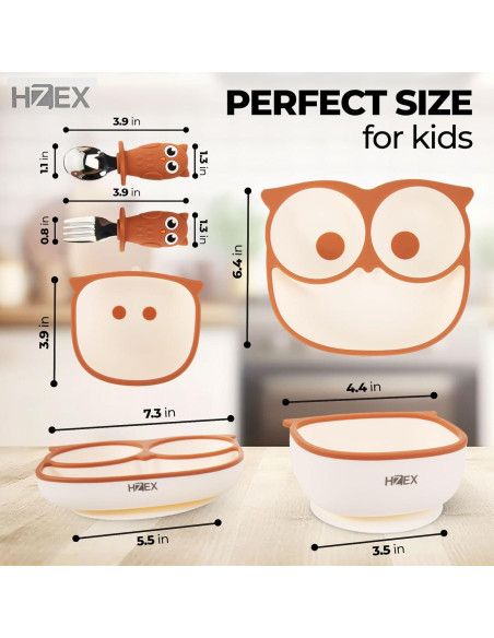 Conjunto de Alimentación para Bebés HZEX - 4 Piezas Silicona Verde