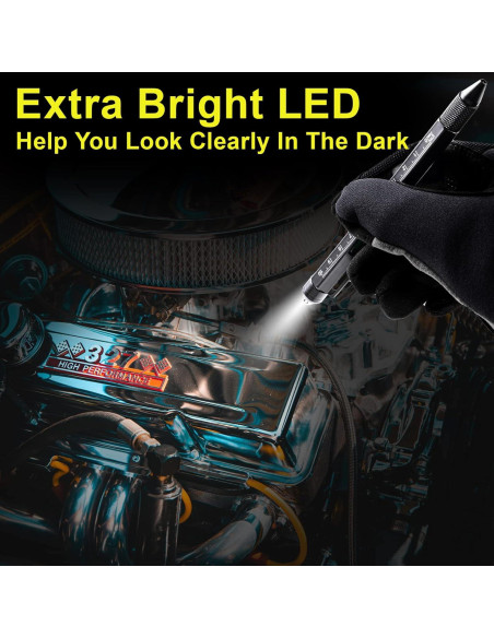 Bolígrafo Multiherramienta VIBELITE 9 en 1 con LED Negro