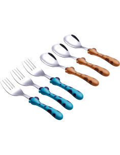Juego de Cubiertos ANNOVA para Niños 6 Piezas Acero Inoxidable 2