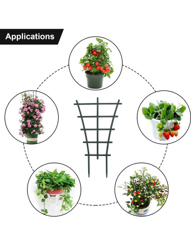 Soportes de Enrejado GWOKWAI 6 Piezas para Plantas Trepadoras