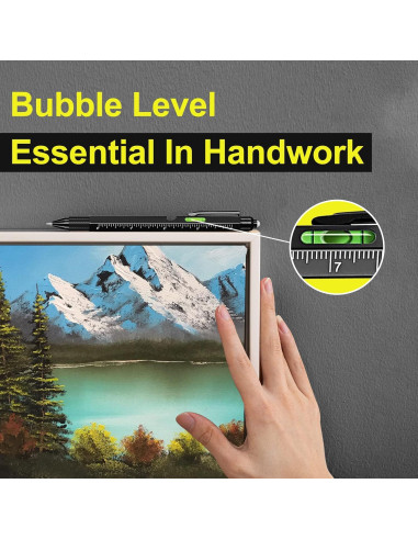 Bolígrafo Multiherramienta VIBELITE 9 en 1 con LED Negro