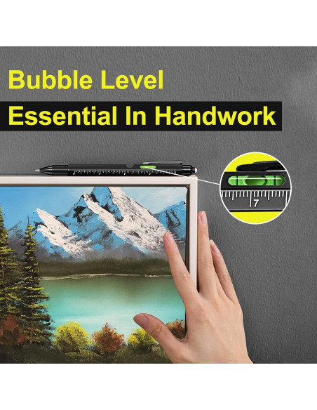 Bolígrafo Multiherramienta VIBELITE 9 en 1 con LED Negro