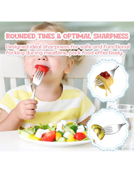 Set de Cubiertos para Niños TeamFar - 6 Piezas Acero Inoxidable Set de Cubiertos para Niños TeamFar - 6 Piezas Acero Inoxidable