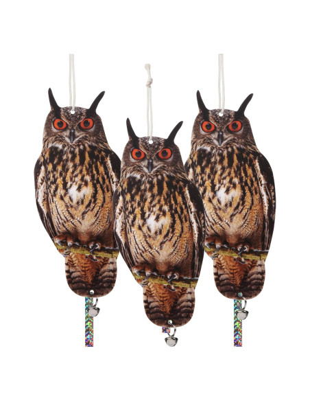 Dispositivos Ahuyentadores de Animales OffiCreative 3PCS Búhos