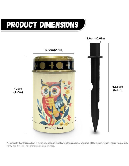 Luces Solares para Cementerio Vanideaoty LED 24.1cm Azul