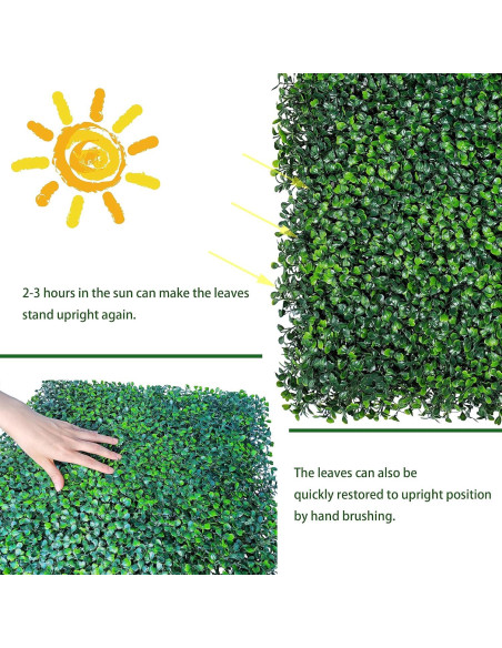 Paneles de Césped Artificial ODTORY 6P 50,8x50,8cm Verde