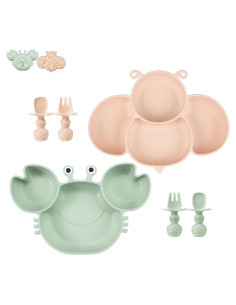 Platos de Succión de Silicona PandaEar para Niños - 2 Unidades