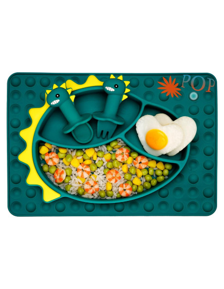 Juego de Manteles de Silicona Dinosaurio NICINGU - 3 Piezas