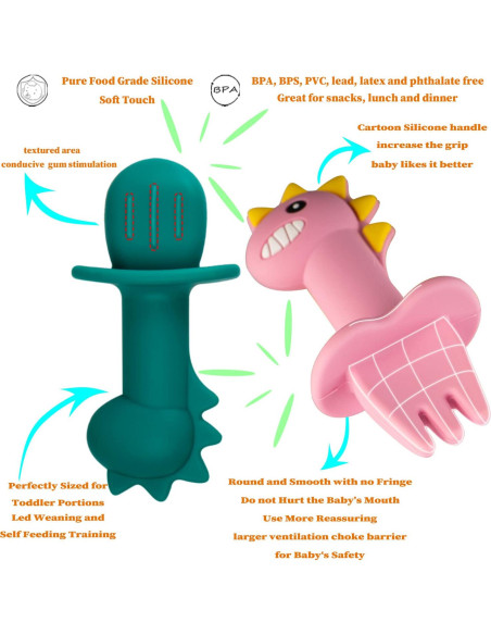 Juego de Manteles de Silicona Dinosaurio NICINGU - 3 Piezas
