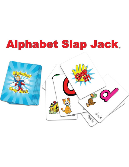Juego de Cartas Alphabet Slap Jack - Aprendizaje Divertido 4-7 Años