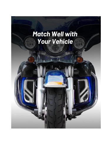 KEMIMOTO Luz LED Motocicleta Touring 2014-2024 Cromo