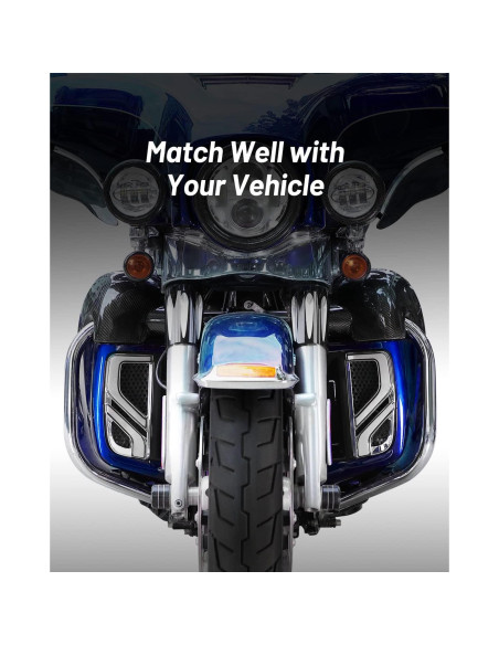 KEMIMOTO Luz LED Motocicleta Touring 2014-2024 Cromo